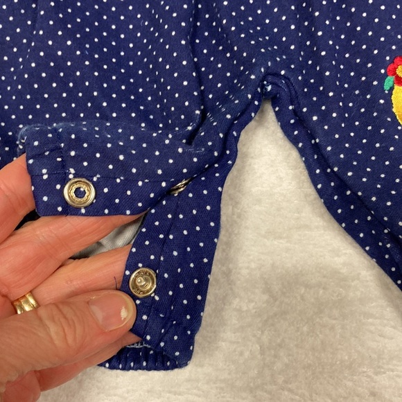 Vintage Heathtex Jumper kitty cat Polka Dot /90s romper 3m - Picture 5 of 8